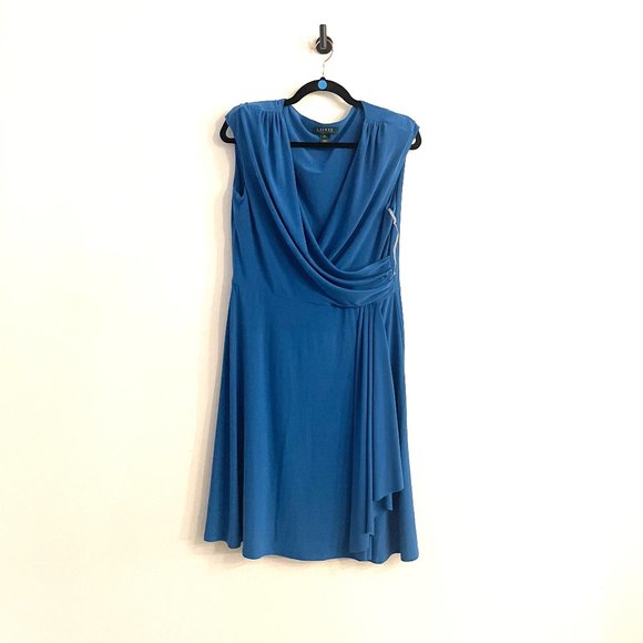 Lauren Ralph Lauren Blue Dress size 14 - Picture 2 of 4